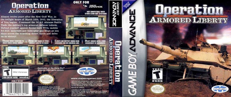 Operation Armored Liberty - Game Boy Advance | VideoGameX