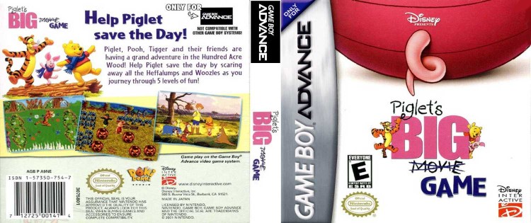 Piglet's Big Game - Game Boy Advance | VideoGameX