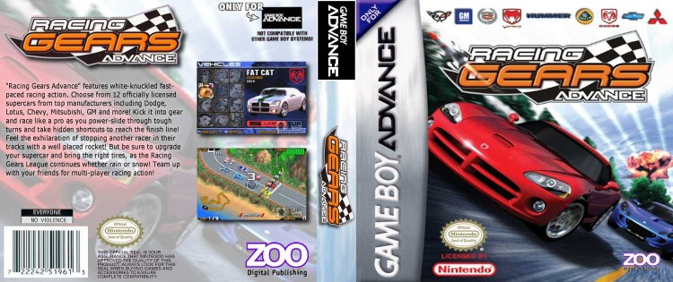 Racing Gears Advance - Game Boy Advance | VideoGameX