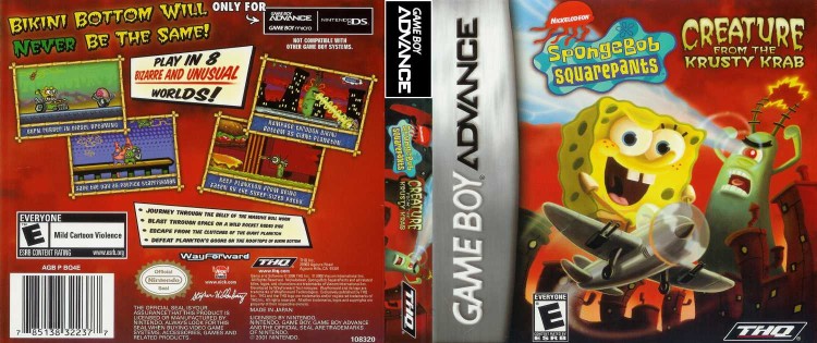 SpongeBob SquarePants: Creature from the Krusty Krab - Game Boy Advance | VideoGameX