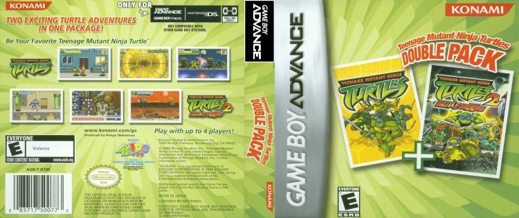 2 Games In 1: TMNT - Game Boy Advance | VideoGameX