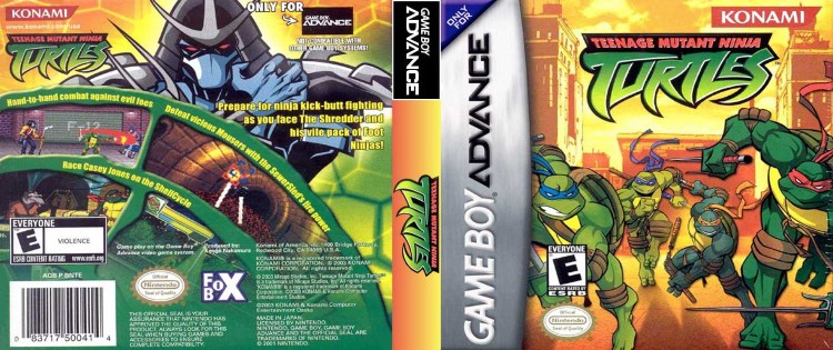 TMNT (Konami) - Game Boy Advance | VideoGameX