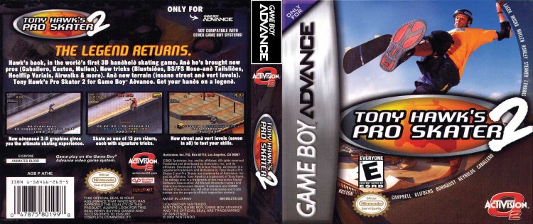 Tony Hawk's Pro Skater 2 - Game Boy Advance | VideoGameX