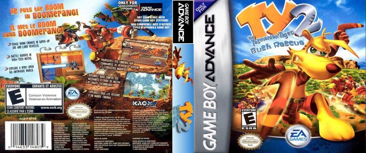 TY the Tasmanian Tiger 2: Bush Rescue - Game Boy Advance | VideoGameX