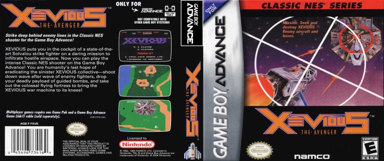 Classic NES Series: Xevious - The Avenger - Game Boy Advance | VideoGameX