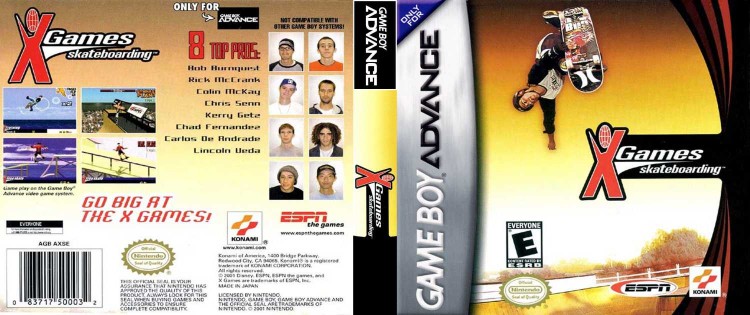 ESPN X-Games: Skateboarding - Game Boy Advance | VideoGameX