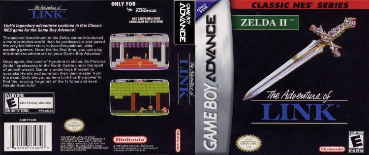 Classic NES Series: Zelda II - Adventure of Link - Game Boy Advance | VideoGameX