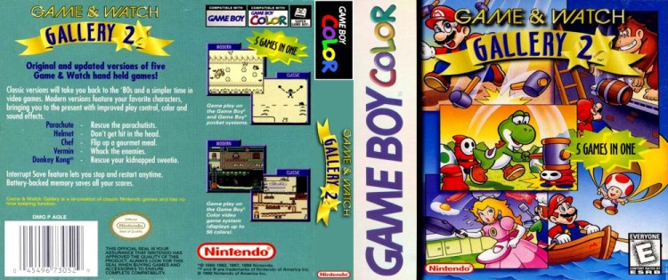 Game & Watch Gallery 2 - Game Boy Color | VideoGameX