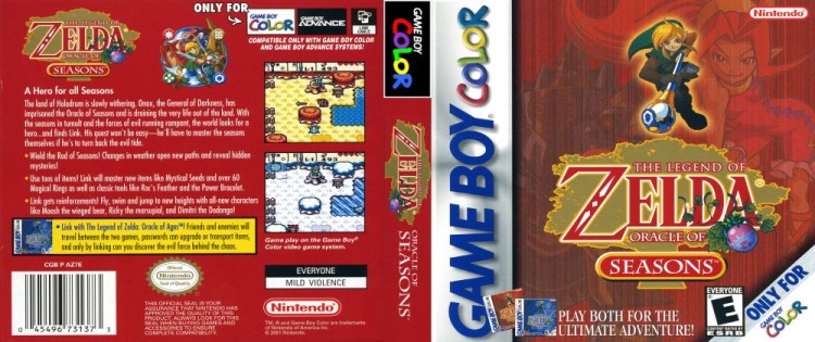 Legend of Zelda: Oracle of Seasons - Game Boy Color | VideoGameX