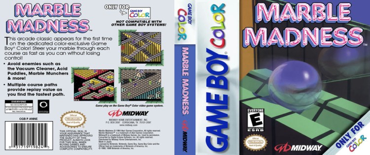 Marble Madness - Game Boy Color | VideoGameX