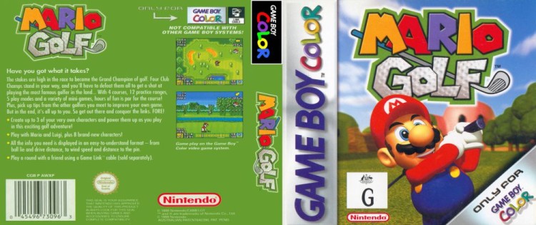 Mario Golf - Game Boy Color | VideoGameX