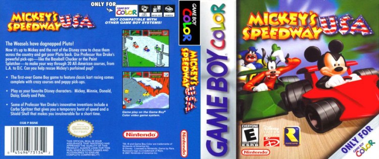 Mickey's Speedway USA - Game Boy Color | VideoGameX