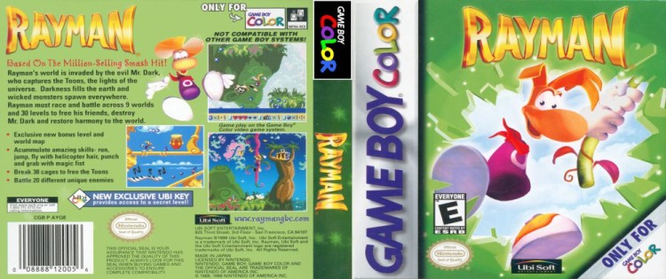 Rayman - Game Boy Color | VideoGameX