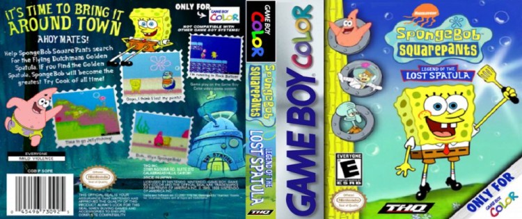 SpongeBob SquarePants: Legend of the Lost Spatula - Game Boy Color | VideoGameX