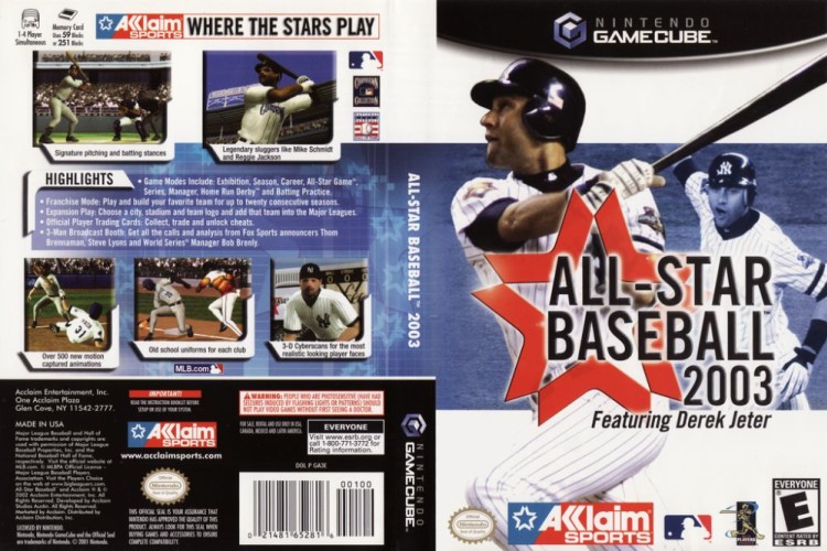 All-Star Baseball 2003 - Gamecube | VideoGameX
