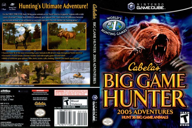 Cabela's Big Game Hunter 2005 Adventures - Gamecube | VideoGameX