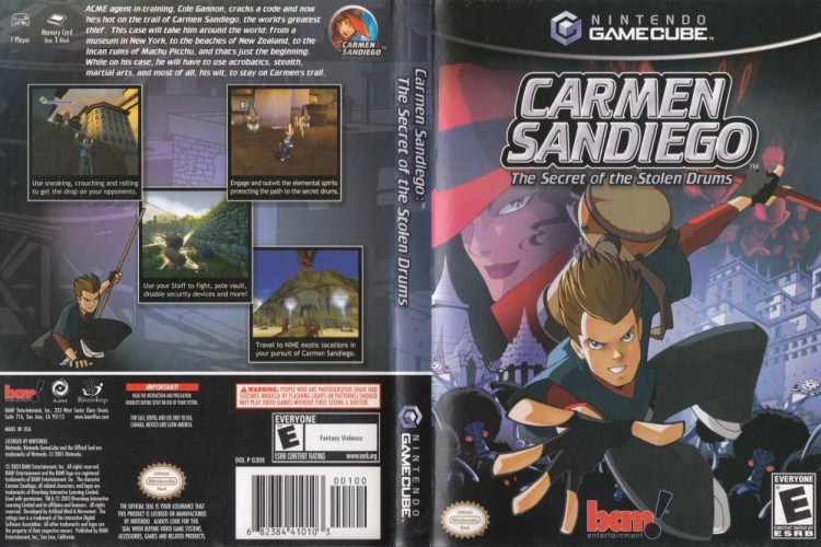 Carmen Sandiego: The Secret of the Stolen Drums - Gamecube | VideoGameX