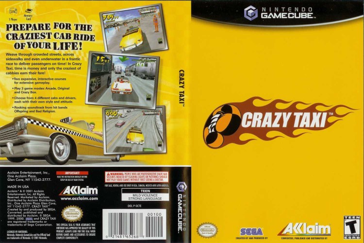 Crazy Taxi - Gamecube | VideoGameX