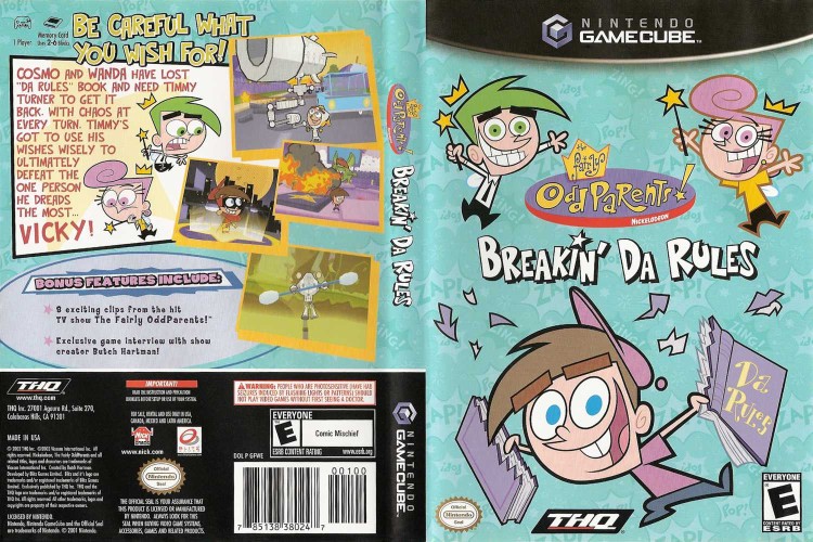 Fairly OddParents: Breakin' Da Rules - Gamecube | VideoGameX