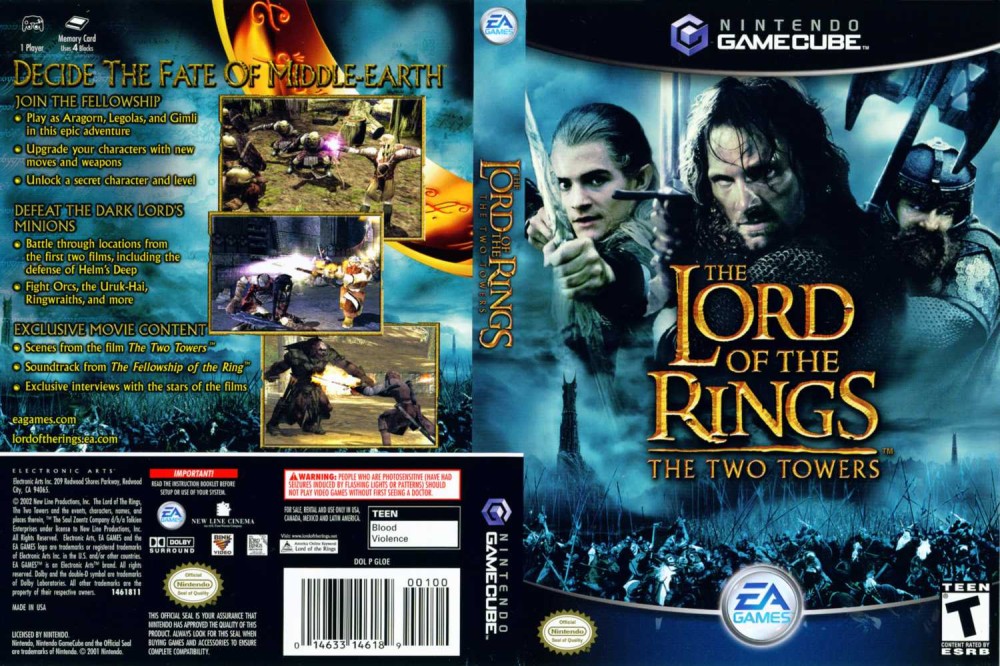 hoofdonderwijzer Voorgevoel zadel Lord of the Rings: Two Towers - Gamecube | VideoGameX