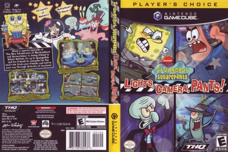 SpongeBob SquarePants: Lights, Camera, Pants! - Gamecube | VideoGameX