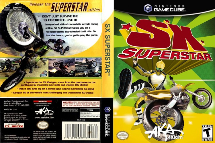 SX Superstar - Gamecube | VideoGameX