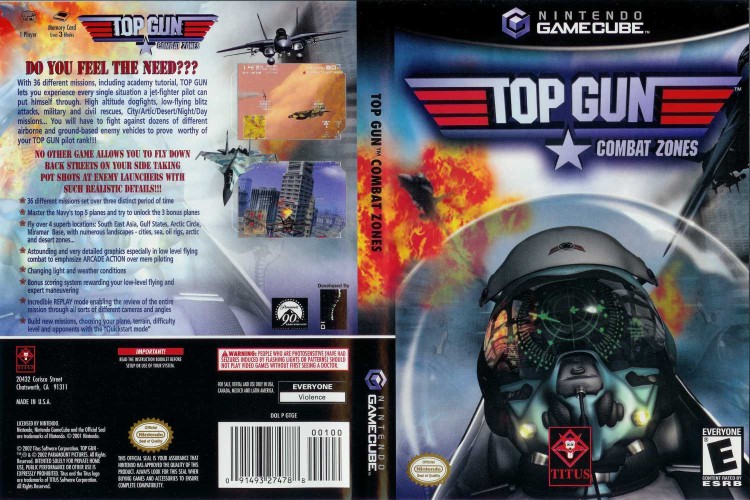 Top Gun: Combat Zones (Titus) - Gamecube | VideoGameX