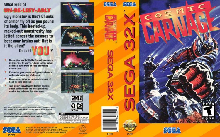 Cosmic Carnage [32X] - Sega Genesis | VideoGameX