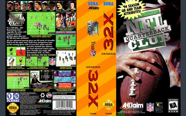 NFL Quarterback Club [32X] - Sega Genesis | VideoGameX