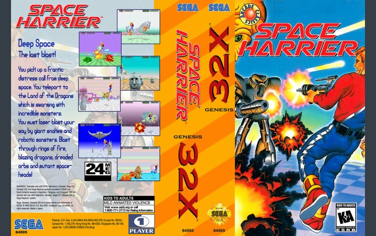 Space Harrier [32X] - Sega Genesis | VideoGameX