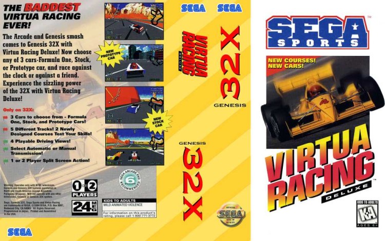 Virtua Racing Deluxe [32X] - Sega Genesis | VideoGameX