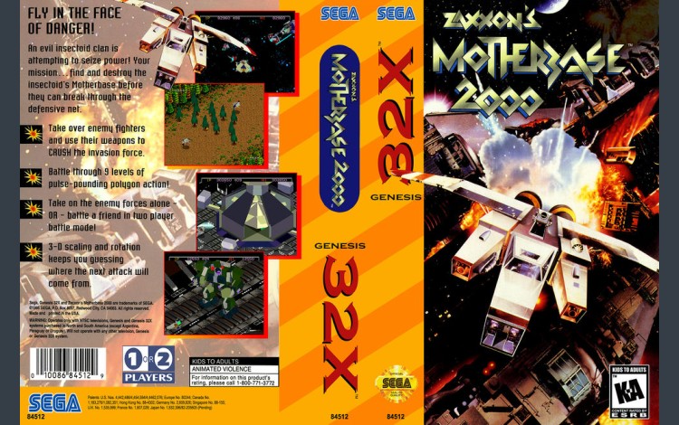 Zaxxon's Motherbase 2000 [32X] - Sega Genesis | VideoGameX