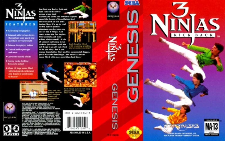 3 Ninjas Kick Back - Sega Genesis | VideoGameX
