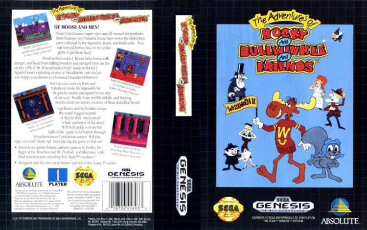 Adventures of Rocky and Bullwinkle and Friends, The - Sega Genesis | VideoGameX