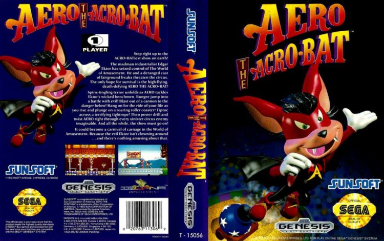 Aero the Acro-Bat - Sega Genesis | VideoGameX