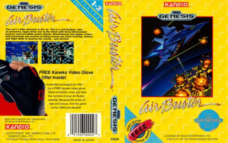 Air Buster - Sega Genesis | VideoGameX