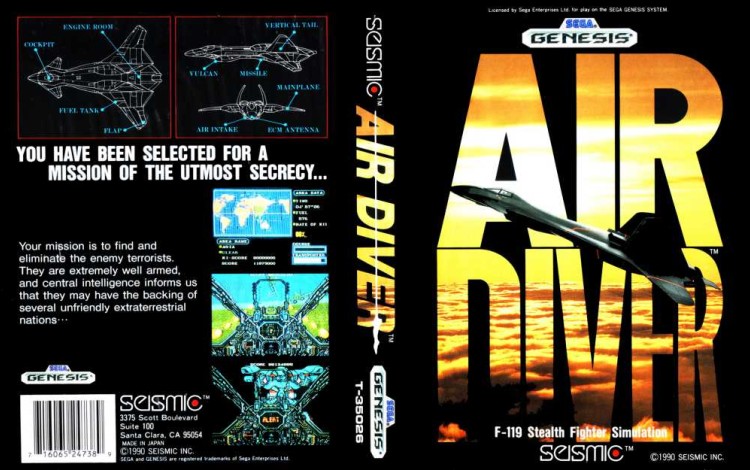 Air Diver - Sega Genesis | VideoGameX