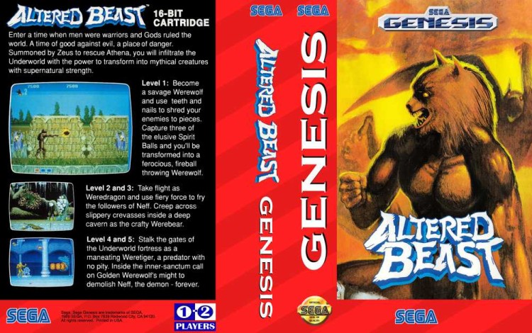 Altered Beast - Sega Genesis | VideoGameX