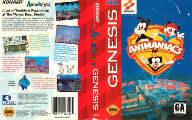 Animaniacs - Sega Genesis | VideoGameX