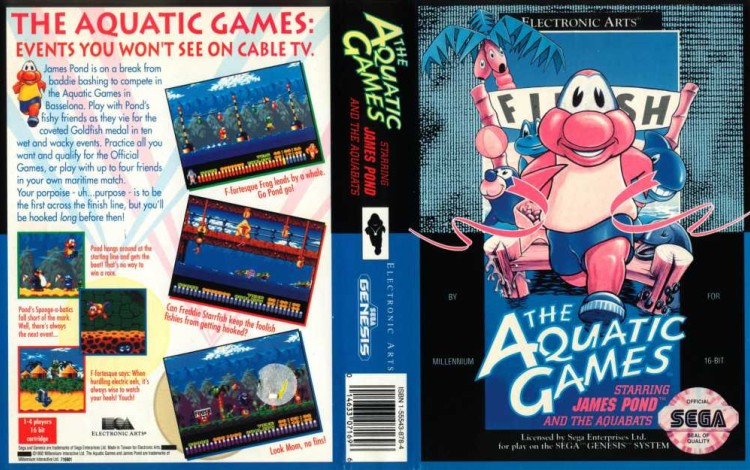 Aquatic Games, The: Starring James Pond and the Aquabats - Sega Genesis | VideoGameX