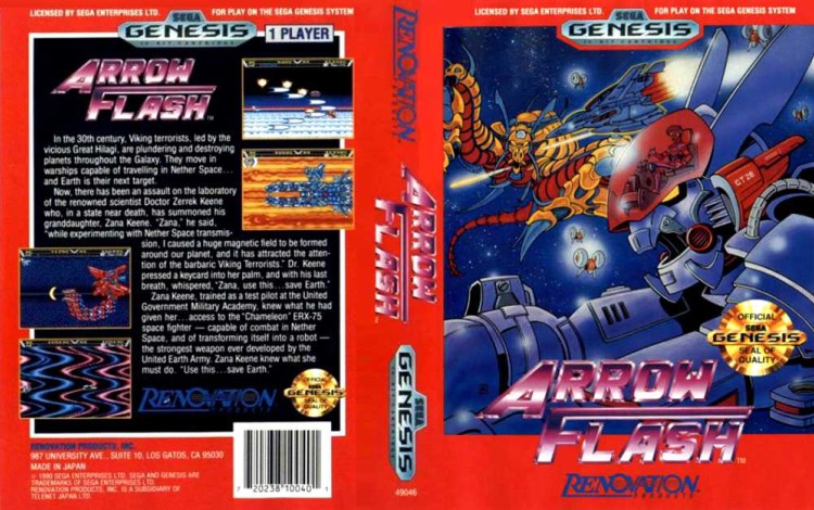 Arrow Flash - Sega Genesis | VideoGameX