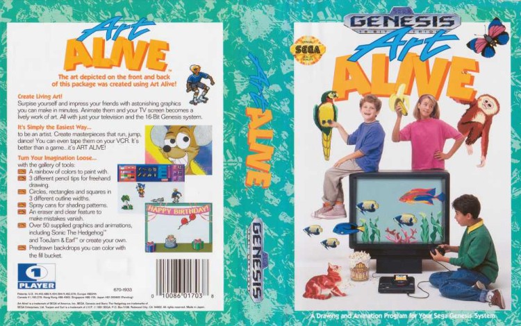 Art Alive! - Sega Genesis | VideoGameX