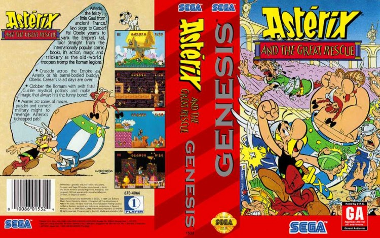 Asterix and the Great Rescue - Sega Genesis | VideoGameX