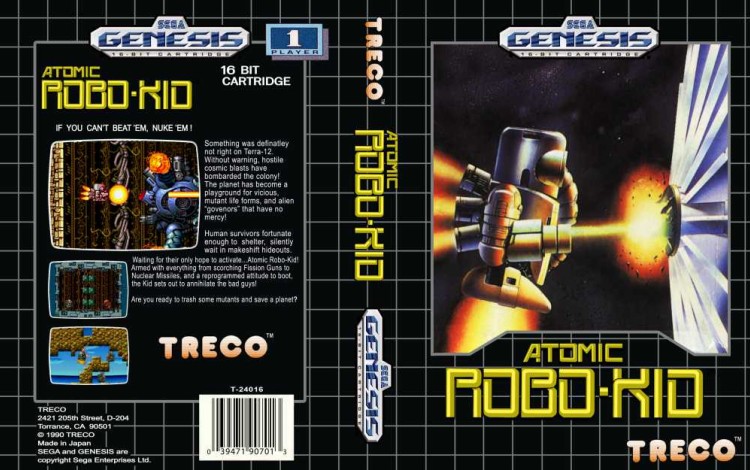 Atomic Robo-Kid - Sega Genesis | VideoGameX