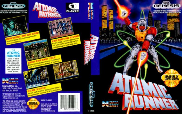 Atomic Runner - Sega Genesis | VideoGameX