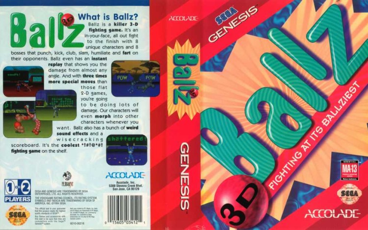 Ballz 3D - Sega Genesis | VideoGameX