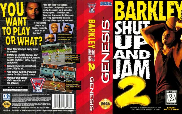 Barkley Shut Up And Jam 2 - Sega Genesis | VideoGameX