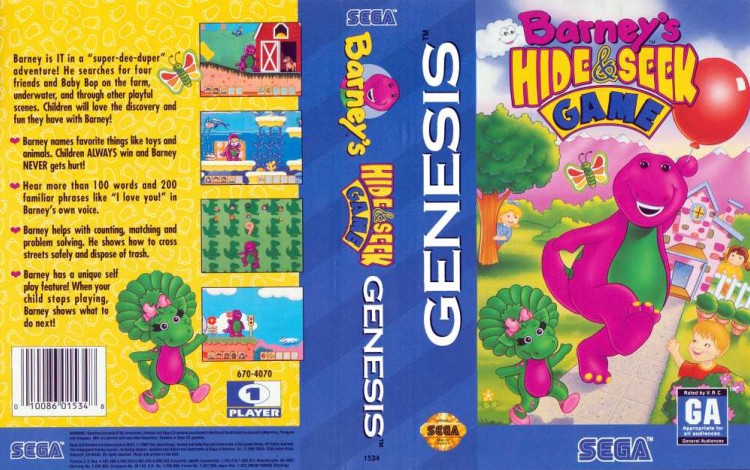 Barney's Hide & Seek Game - Sega Genesis | VideoGameX