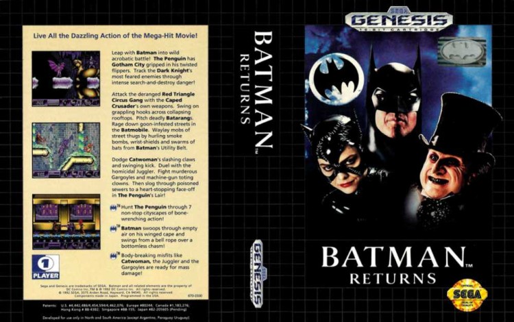 Batman Returns - Sega Genesis | VideoGameX