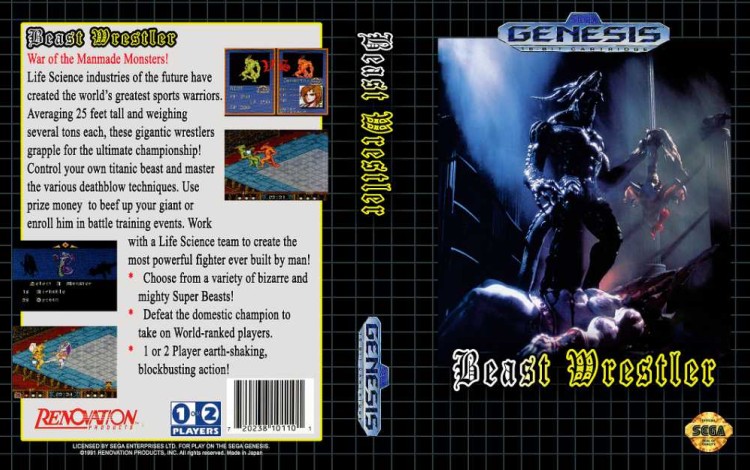 Beast Wrestler - Sega Genesis | VideoGameX